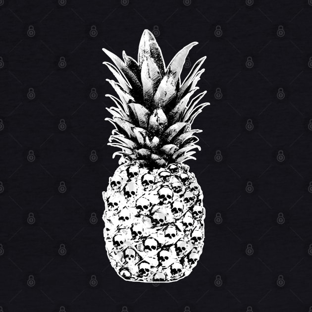 pineapple, fruit,skull,tropical by Collagedream